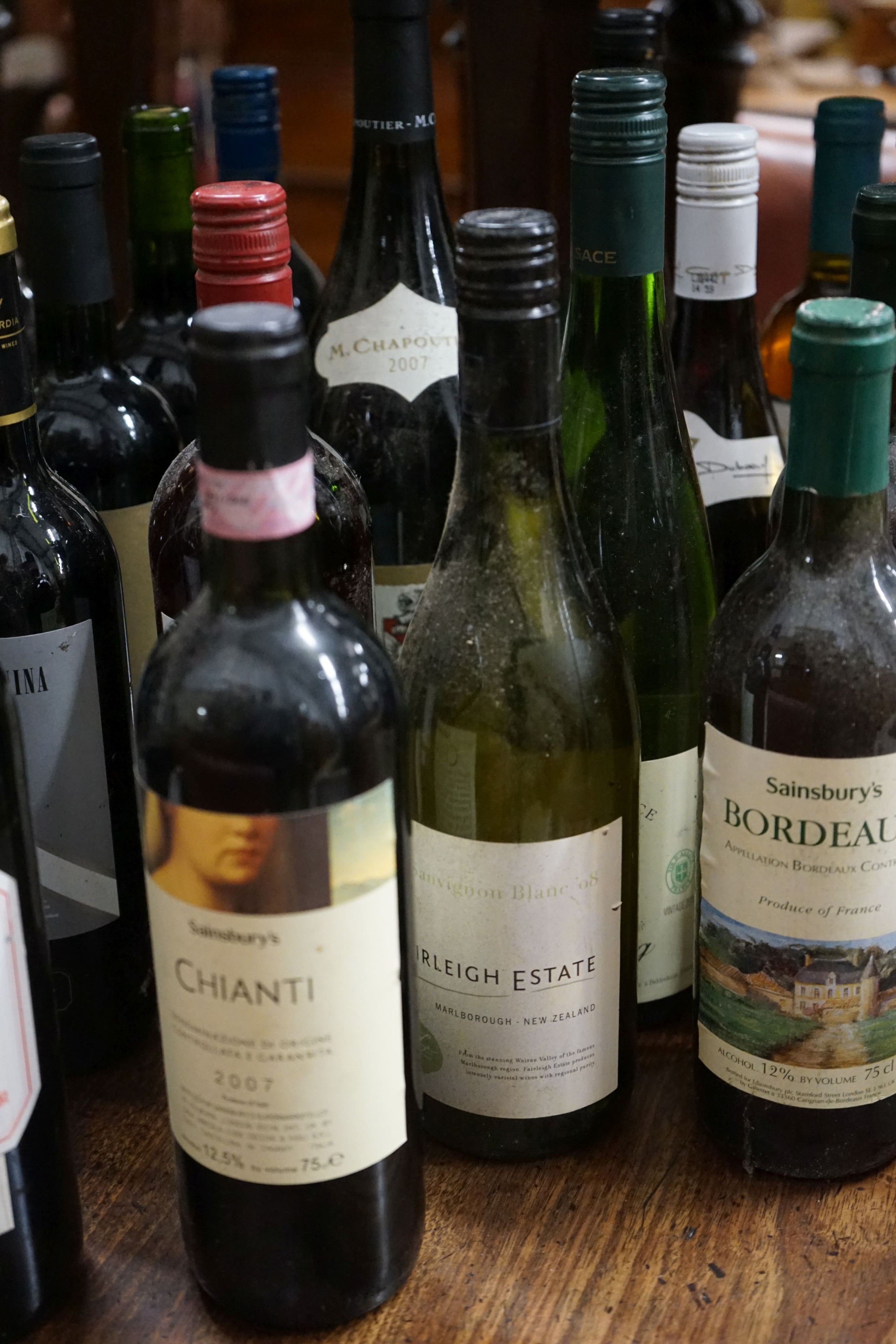 Forty-six bottles of assorted red, white and rose wines, assorted ciders